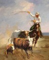 the cowheards and 3 cattles western original